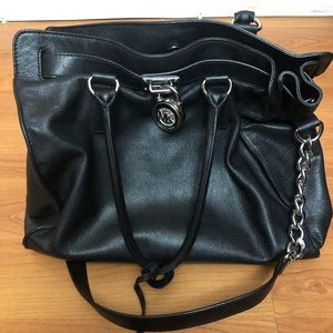 Michael Kors Large Hamilton Leather Satchel